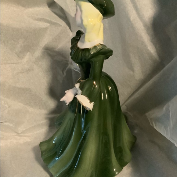 VINTAGE NAPCO JAPAN PORCELAIN BLONDE “LADY ANN” GREEN DRESS 8 1/2"H - A1874A - Picture 4 of 9